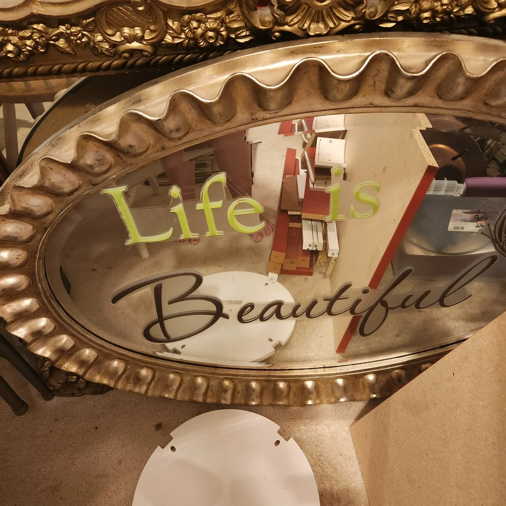 Majestic Gold Oval Wall Mirror